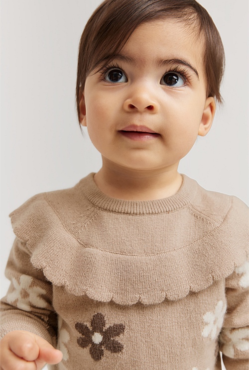 Mushroom Flower Knit Pullover Knitwear Country Road