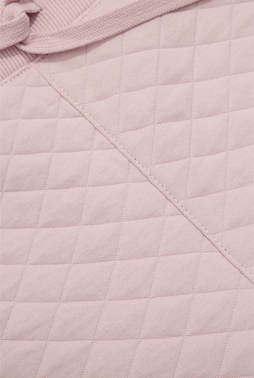 Mineral Pink Australian Cotton Blend Quilt Sweat Pant - Sweats ...