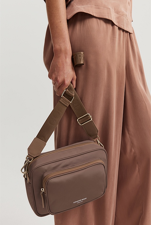 Biscuit Recycled Polyester Soft Crossbody Bag Bags Country Road