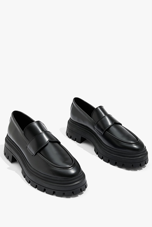 Black Millie Loafer - Flats | Country Road