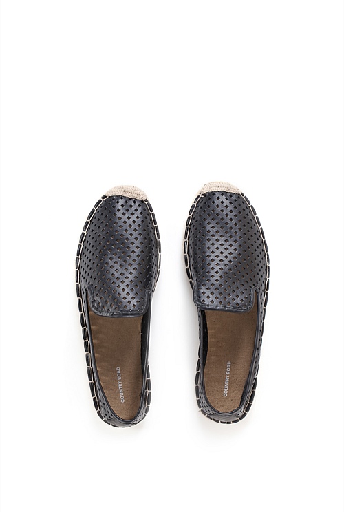 Black Kiera Espadrille - Flats | Country Road