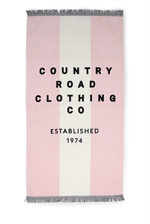 Pastel Pink Country Road Beach Towel Beach Towels Country Road