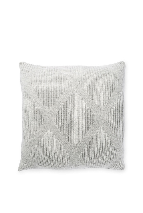 Light Grey Marle Losan Knit Cushion - Cushions | Country Road