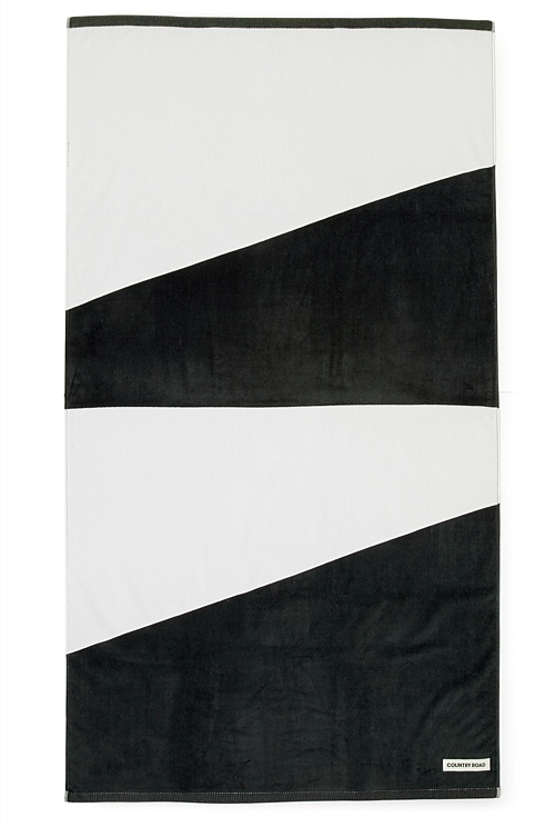 Black Barwon Beach Towel Beach Towels Country Road