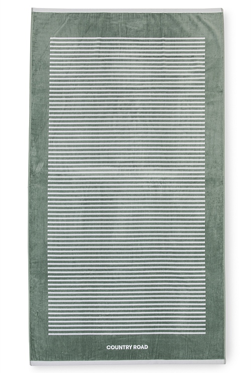 Mineral Green Fraser Beach Towel Beach Towels Country Road