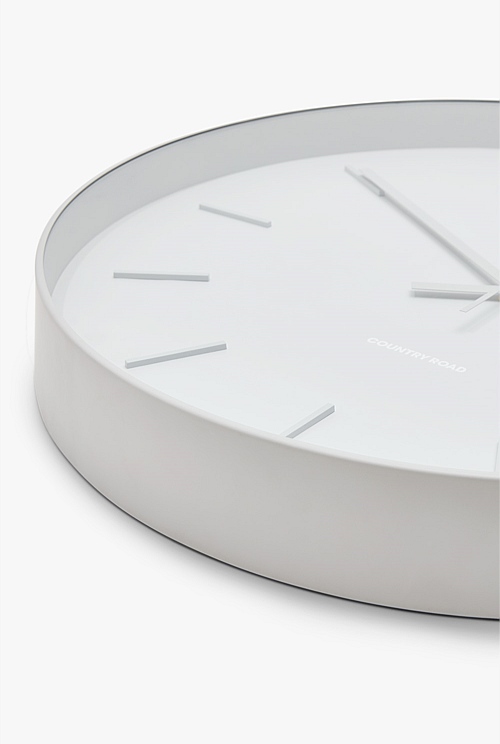 Pale Grey Emma Wall Clock Decorator Country Road