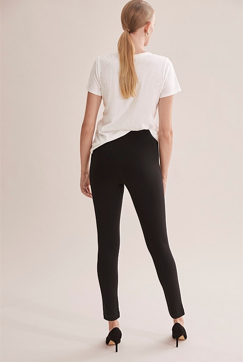 Black Knit Legging - Knitwear | Country Road