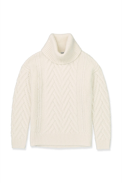 Winter White Alpaca Cable Sweater - Knitwear | Country Road