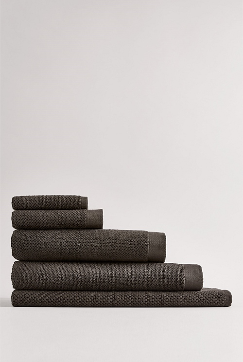 Charcoal Calo Australian Cotton Bath Mat Towels & Mats Country Road