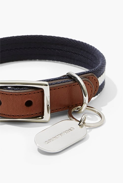 Navy Rupp Dog Collar Collars & Leads Country Road