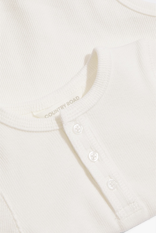 Unisex Organically Grown Long Sleeve Cotton Rib Bodysuit - Jumpsuits ...