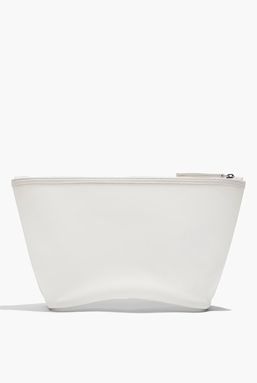 White Frosted Large Tri Cosmetic Bag Bags Country Road