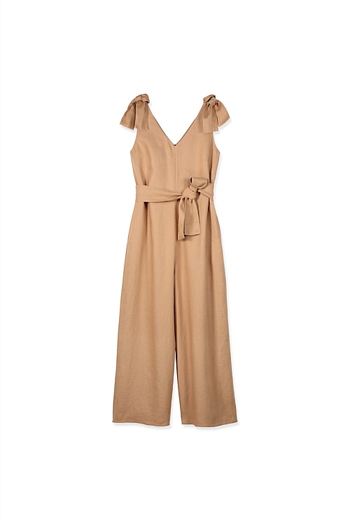Tan Linen Jumpsuit Dresses Country Road