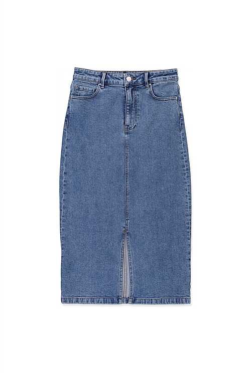 True Indigo Midi Denim Skirt Denim And Jeans Country Road