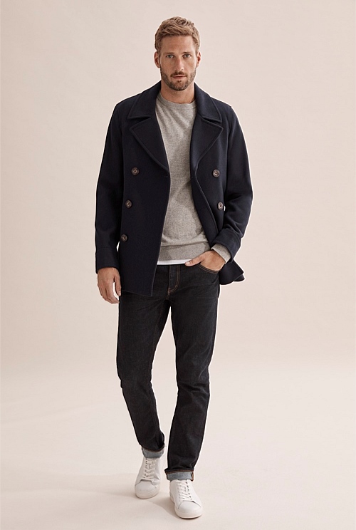 Navy Peacoat - Jackets & Coats | Country Road