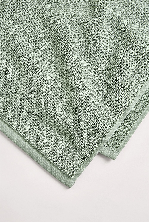 Faded Moss Calo Australian Cotton Bath Mat Towels & Mats Country Road