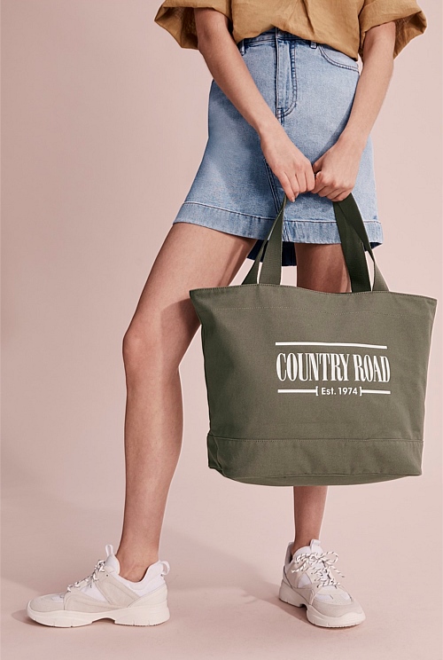 Cactus Australian Cotton Printed Heritage Shopper Bags Country Road