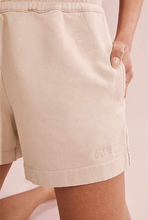 Natural Verified Australian Cotton Heritage Sweat Short Sweats