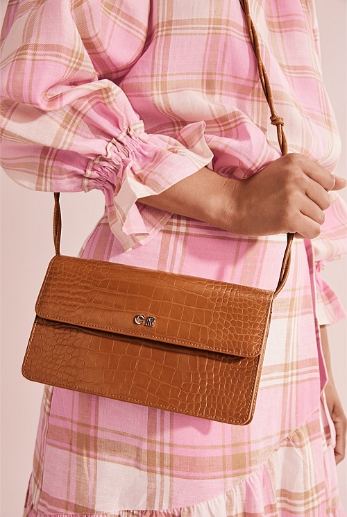 Cinnamon Knotted Strap Crossbody Bag Bags Country Road