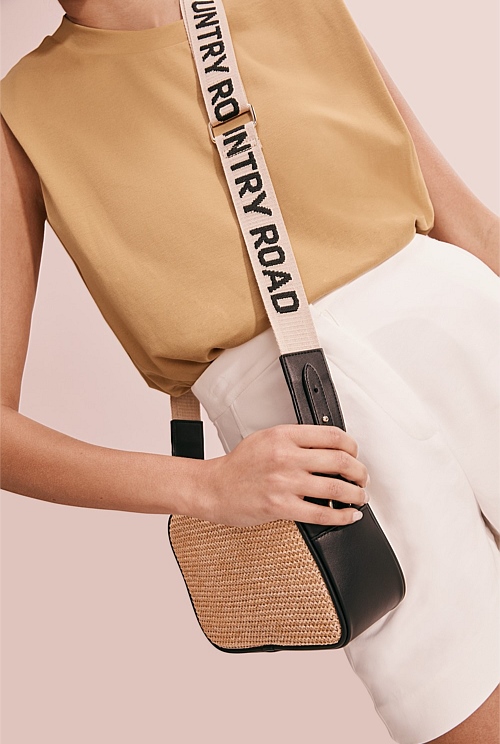 Biscuit Woven Crossbody Bag Bags Country Road